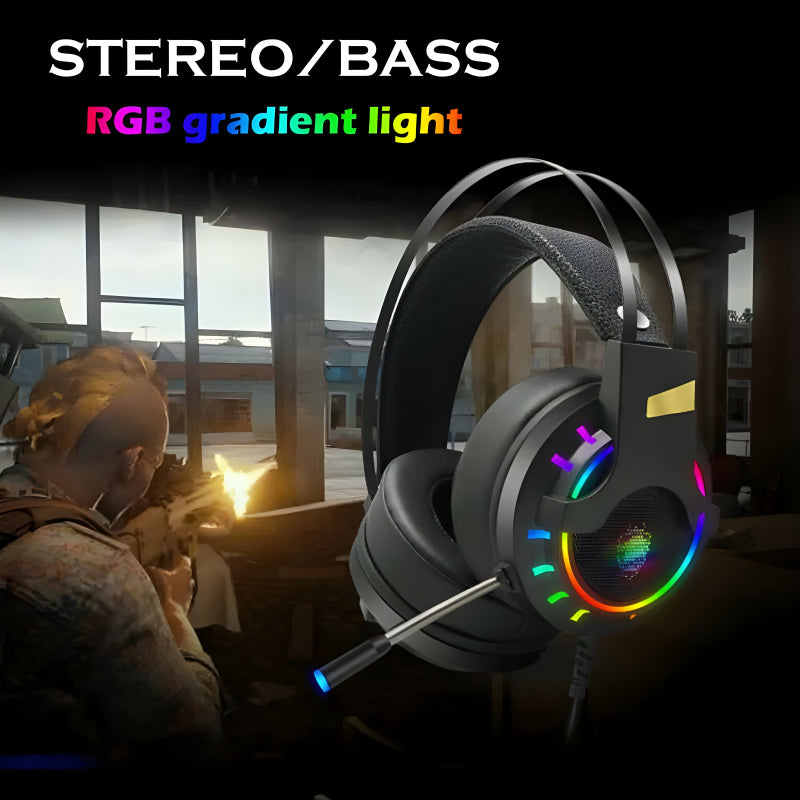 K3 Super Bass Comfortable Wear E-Sports RGB Gaming Wired Headset
